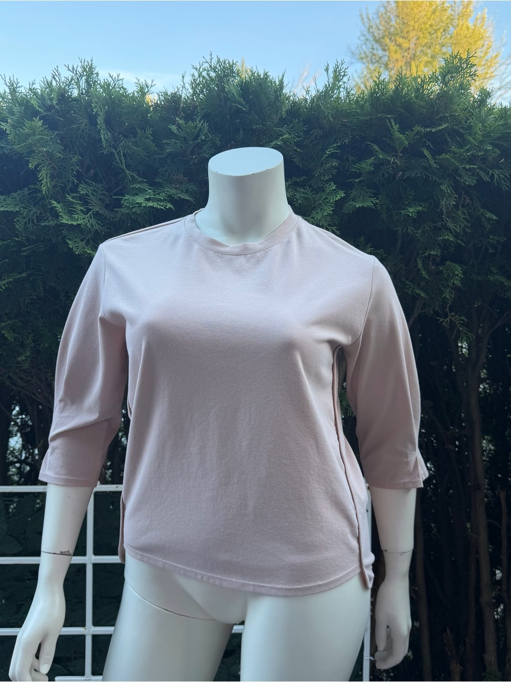 Caposhie Blush Tunic Top M/L | Neo Minimalism‎ Soft Girl Clean Aesthetic Stretch
